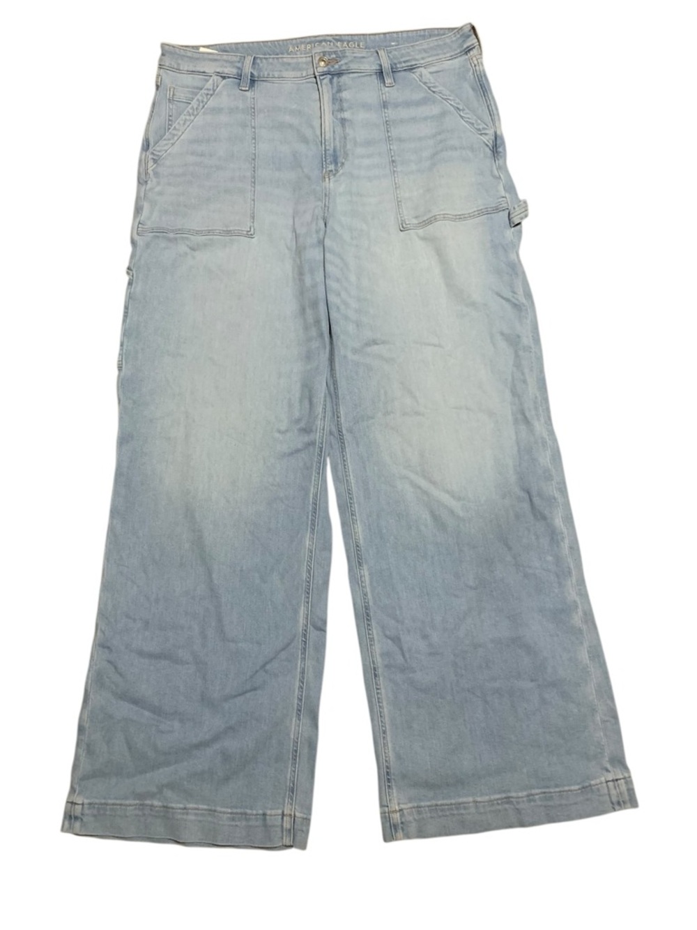 American Eagle Dreamy Drape High Rise Baggy Jean size 18L NWT - Picture 2 of 5